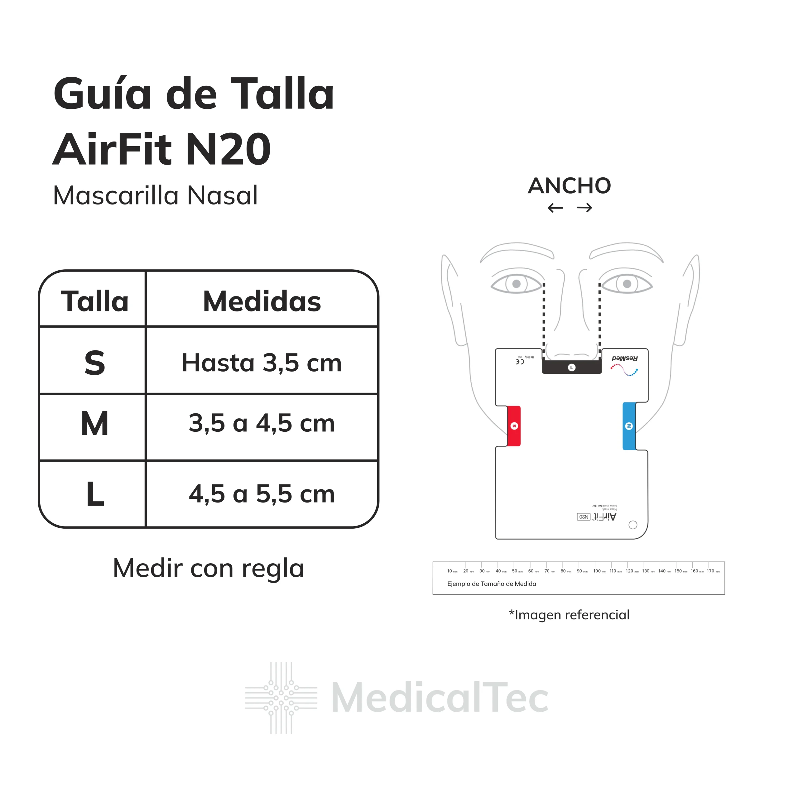 Mascarilla Nasal AirFit N20 | Resmed | Medicaltec